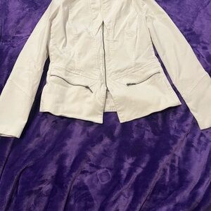 Renuar Women's White Denim Jacket